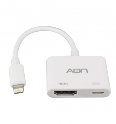 Adaptador AON Lightning a HDMI hembra y Lightning. El Mejor precio del País