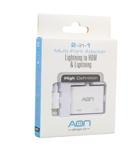 Adaptador Lightning a HDMI hembra y Lightning