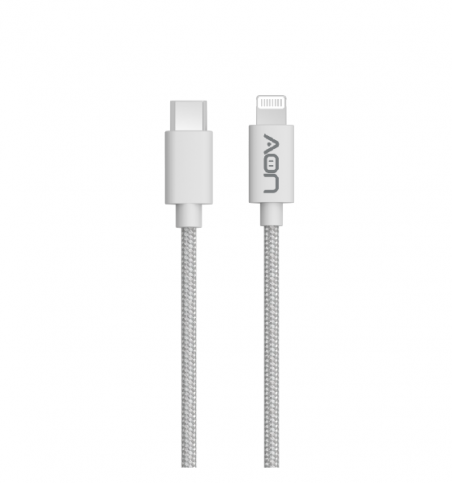 Cable AON USB-C a Lightning MFI 2m Blanco