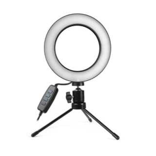 Aro Led Sate 10'' A-MK03 con Soporte + Tripode de 2.1mts. Al mejor precio en Paraguay.