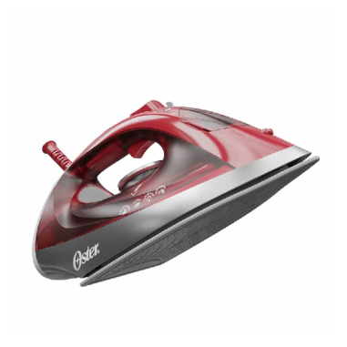 Plancha de vapor Oster® roja con suela de cerámica