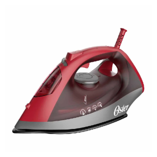 Plancha de vapor Oster® roja con suela de cerámica