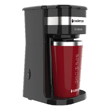 Cafetera eléctrica Cadence O'clock con taza termo