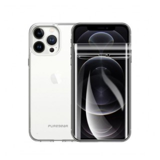 Combo Case Puregear Slim Shell iPhone 13 Pro Max Clear + Lámina Perfekut Clear