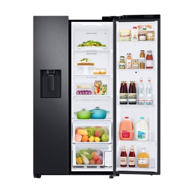 Heladera Side by Side de 585 L Family Hub Negro Jet El Family Hub™ con Wi-Fi