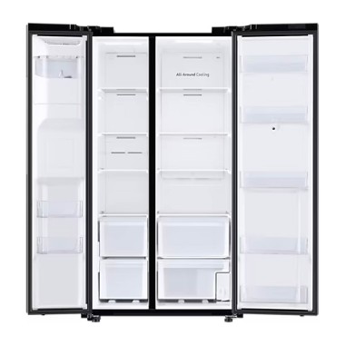 Heladera Side by Side de 585 L Family Hub Negro Jet El Family Hub™ con Wi-Fi