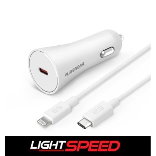 Cargador P/Auto PD 30W USBCC/+Cable Lightning. Al mejor precio en el Paraguay