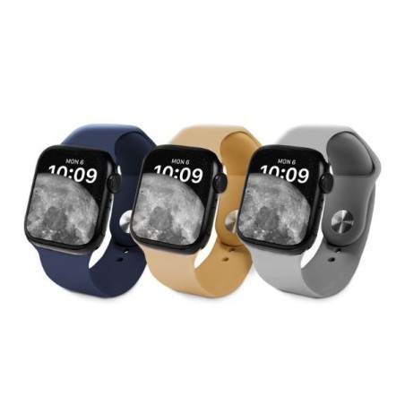 Pack Malla P/Apple Watch 42/44/45 Mm Gris/Azul/Tostado. Al mejor precio en el Paraguay