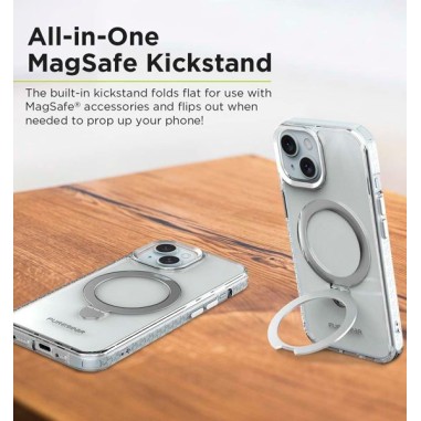 Case iPhone 15 Slim Shell Plus Kik Magsafe Silver. Al mejor precio en el Paraguay