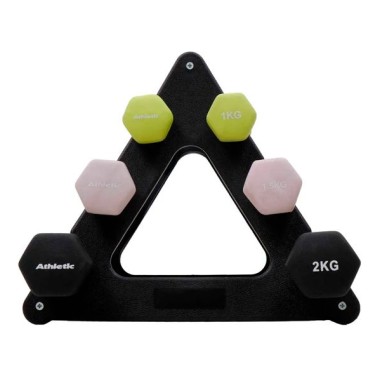 Set Mancuernas Vinilo 9 Kg Athletic. Al mejor precio en el Paraguay