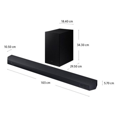 Barra De Sonido Samsung 3.1.2 CH Q600C. Al mejor precio en el Paraguay