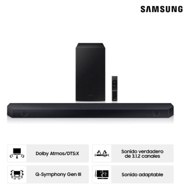Barra De Sonido Samsung 3.1.2 CH Q600C. Al mejor precio en el Paraguay