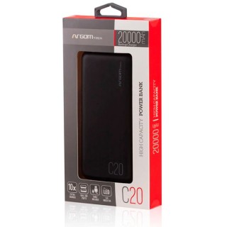 Cargador Portátil Argon C20 20000MAH BLK. Al mejor precio en el Paraguay