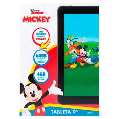 Tablet Kid Android 4+64GB / Wifi Rojo Mickey Mouse. Al mejor precio en el Paraguay