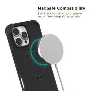 Case iPhone 16 Pro KIK Dualtek Magsafe BLK. Al mejor precio en el Paraguay