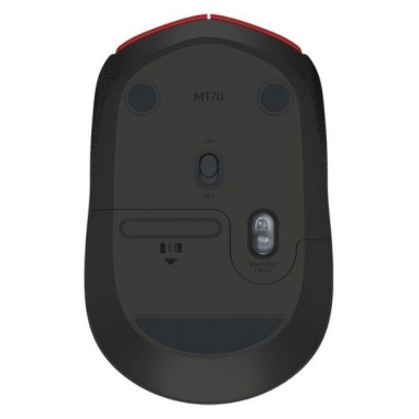Mouse Logitech M170 Wireless - Rojo. Al mejor precio en el Paraguay