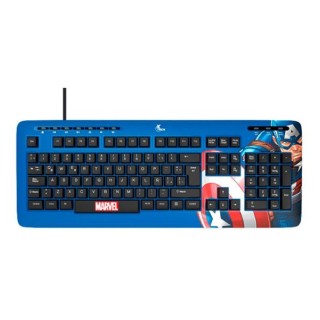 Teclado Xtech XTK-M401CA Capitán América USB - Azul. Al mejor precio en el Paraguay