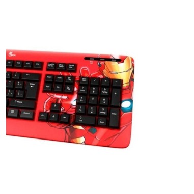 Teclado Xtech XTK-M401IM Iron Man USB - Rojo. Al mejor precio en el Paraguay