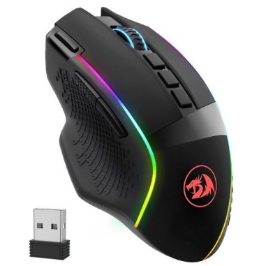 Mouse Redragon Enlightment M991 RGB Wireless - Negro. Al mejor precio en el Paraguay