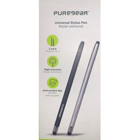 Pencil PureGear Stylus 2 Pack PENCIL BLK/SIL