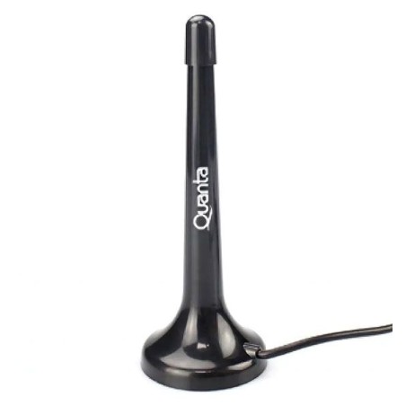 Antena para TV Digital Quanta QTANT0260 - Negro. Al mejor precio del Paraguay
