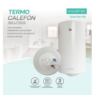 Termocalefon Haustec Esmalte TI 100Lts Vertical al mejor precio del Paraguay.