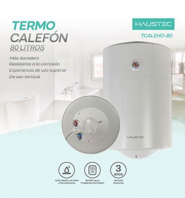 Termocalefon Haustec Esmalte TI 80Lts...