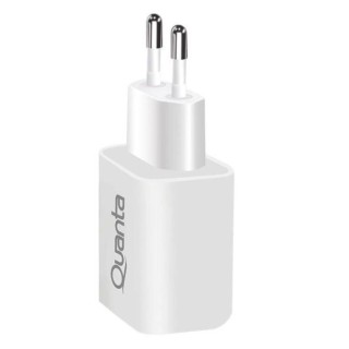Cargador Quanta Essentials Carga Rápida USBA/USBC 20W al mejor precio del Paraguay.