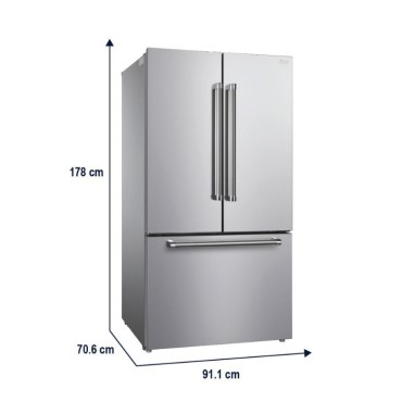 Heladera Oster French Door F/S 574Lts Inox