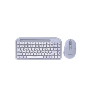 Kit FTX FTXGK01 – Teclado + Mouse Inalámbricos, Dual Mode (Bluetooth 5.0 + 2.4GHz) - Lila