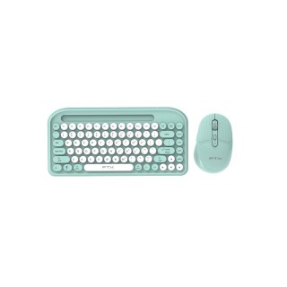 Kit FTX FTXGK01 – Teclado + Mouse Inalámbricos, Dual Mode (Bluetooth 5.0 + 2.4GHz) - Verde