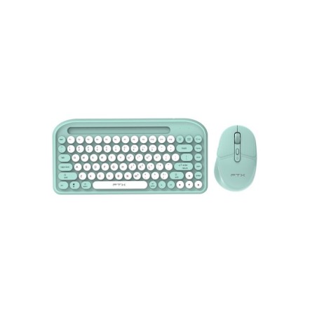 Kit FTX FTXGK01 – Teclado + Mouse Inalámbricos, Dual Mode (Bluetooth 5.0 + 2.4GHz) - Verde