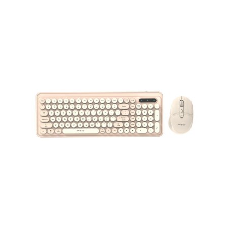 Kit FTX FTXGK02 – Teclado + Mouse Inalámbricos, Dual Mode (Bluetooth 5.0 + 2.4GHz), Español - Dorado