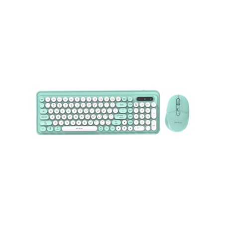 Kit FTX FTXGK02 – Teclado + Mouse Inalámbricos, Dual Mode (Bluetooth 5.0 + 2.4GHz), Español - Verde