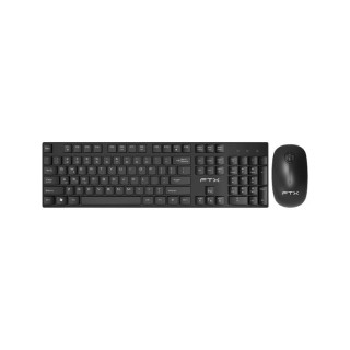 Kit Inalámbrico FTX FTXGK600 – Teclado + Mouse Wireless, Diseño Compacto y Eficiente – Negro