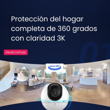 Cámara de Seguridad EZVIZ H6 WiFi Inteligente – 5MP (Lente 4 mm)