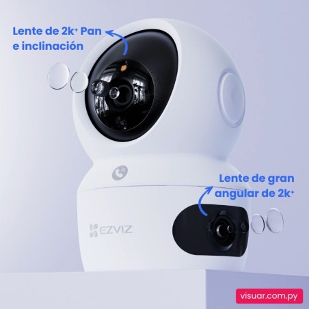Cámara de Seguridad EZVIZ H7C Dual Cam WiFi – Interior 2K Panorámica