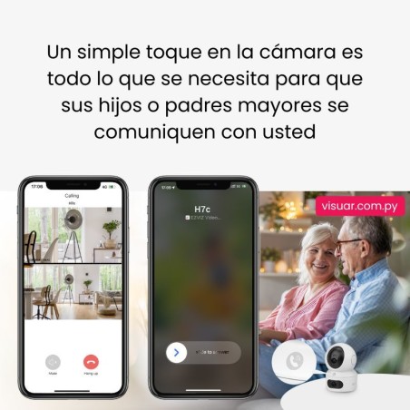 Cámara de Seguridad EZVIZ H7C Dual Cam WiFi – Interior 2K Panorámica
