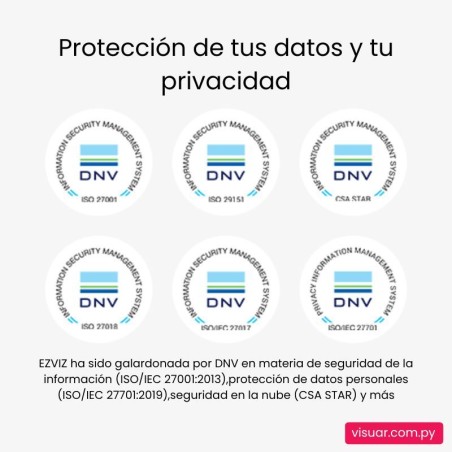 Cámara de Seguridad EZVIZ H7C Dual Cam WiFi – Interior 2K Panorámica