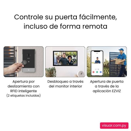 Videoportero Inteligente EZVIZ HP7 2K – Pantalla Táctil & WiFi