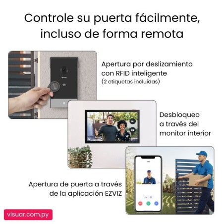 Videoportero Inteligente EZVIZ HP7 2K – Pantalla Táctil & WiFi
