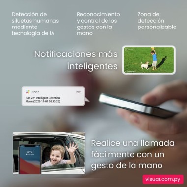Cámara de Seguridad EZVIZ H3C WiFi para Exterior – 2K+ (4MP)
