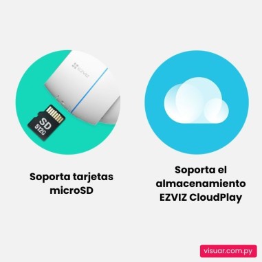 Cámara de Seguridad EZVIZ H3C WiFi para Exterior – 2K+ (4MP)
