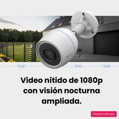 Cámara de Seguridad EZVIZ H3C WiFi para Exterior – Full HD 2MP (Lente 2.8 mm)