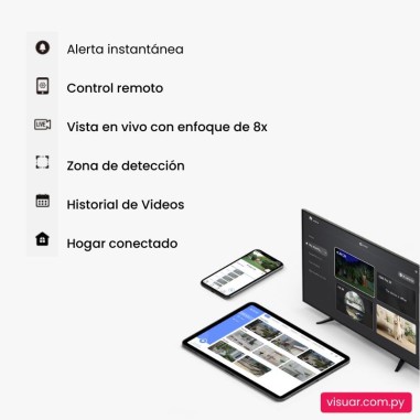 Cámara de Seguridad EZVIZ H6C 4MP WiFi para Interior 360° FHD