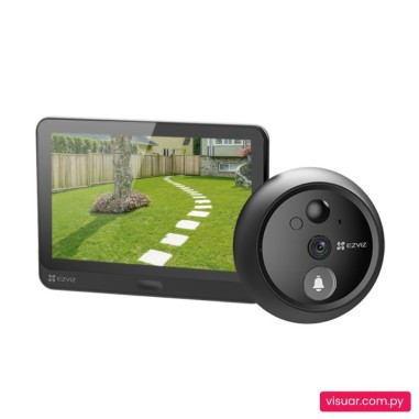 Timbre Inalámbrico Ezviz HP4 con Mirilla – Cámara 2MP, Pantalla Interior y Visión Nocturna
