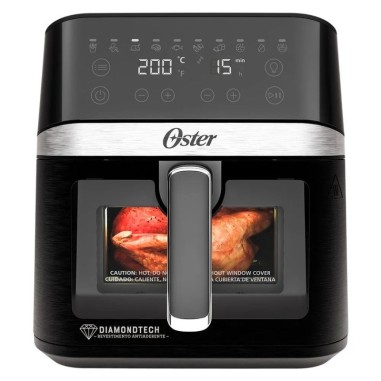 Freidora Oster Diamond Tech 6L con visor transparente