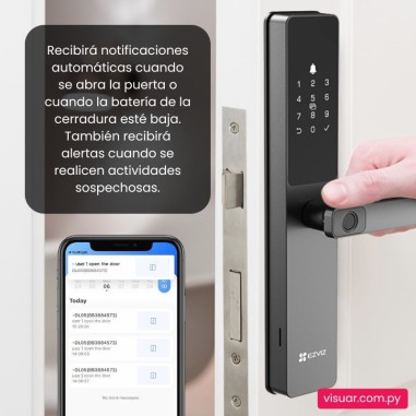 Cerradura Inteligente EZVIZ DL05 con Pasador – WiFi & Bluetooth