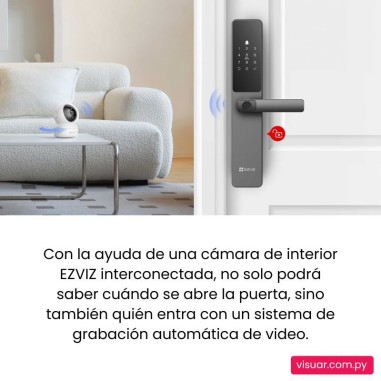 Cerradura Inteligente EZVIZ DL05 con Pasador – WiFi & Bluetooth