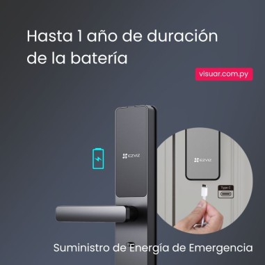 Cerradura Inteligente EZVIZ DL05 con Pasador – WiFi & Bluetooth